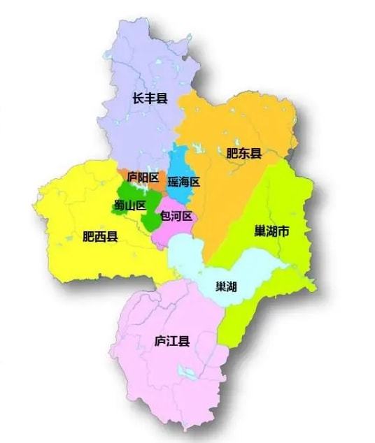 最新合肥行政區(qū)劃圖解析，合肥最新行政區(qū)劃圖深度解析
